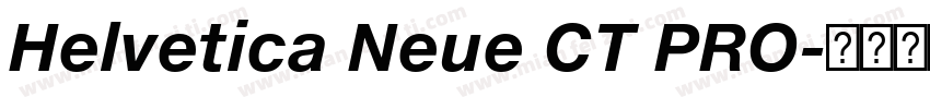 Helvetica Neue CT PRO字体转换